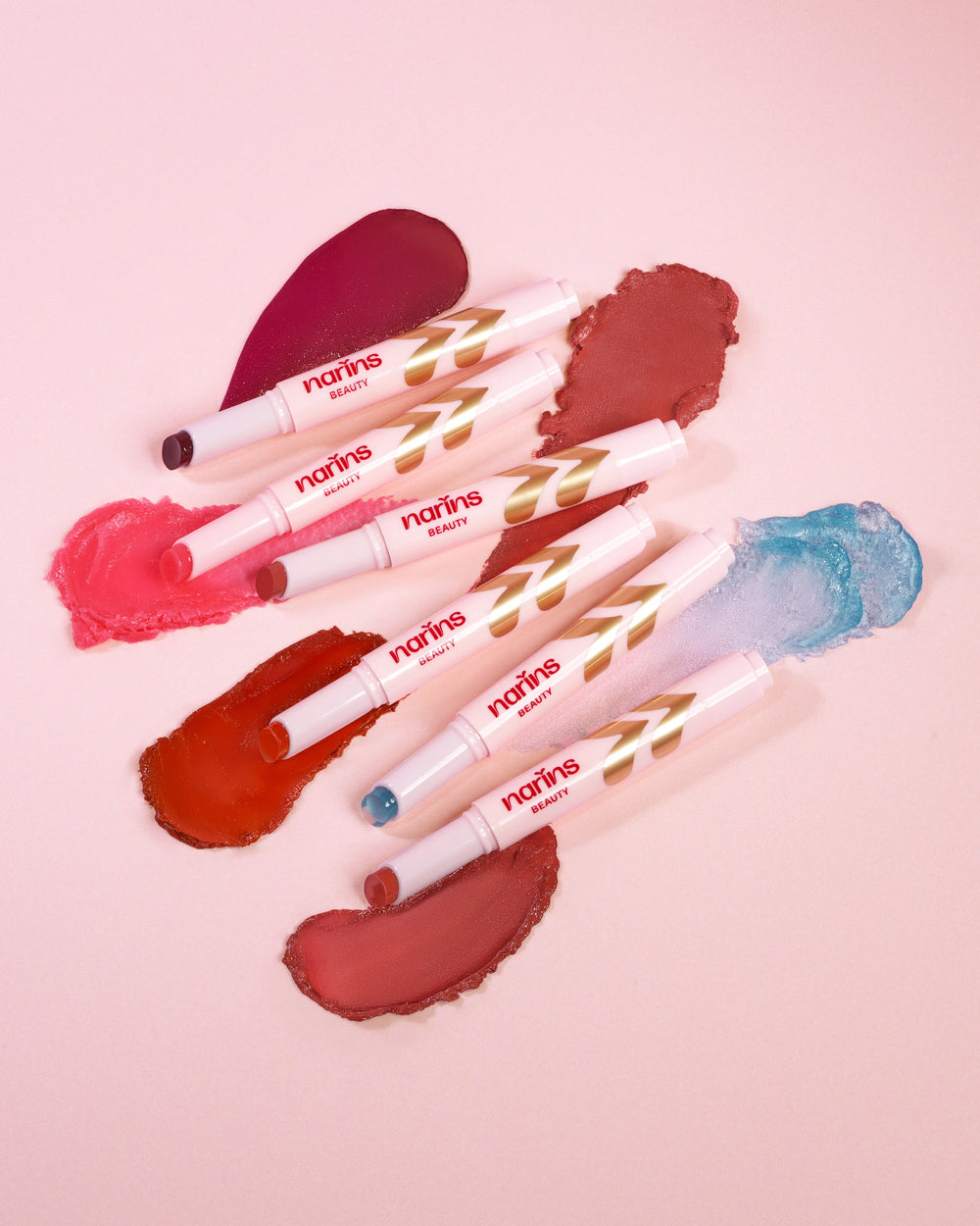 Set of lip tint applicators 